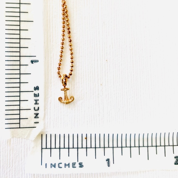 Anchor Necklace Catherine Weitzman Rose Gold Vermeil - Picture 2 of 2